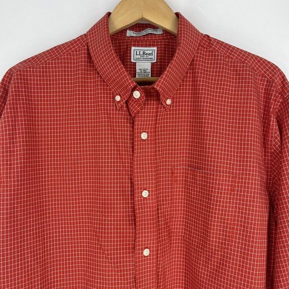 LL Bean Shirt Check Wrinkle Resistant. - XL Traditional Fit - Picture 6 of 7